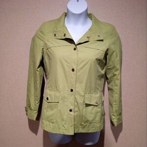 Giacca Galery Company Vintage Windbreaker Raincoat Hooded Jacket Small 6-Button